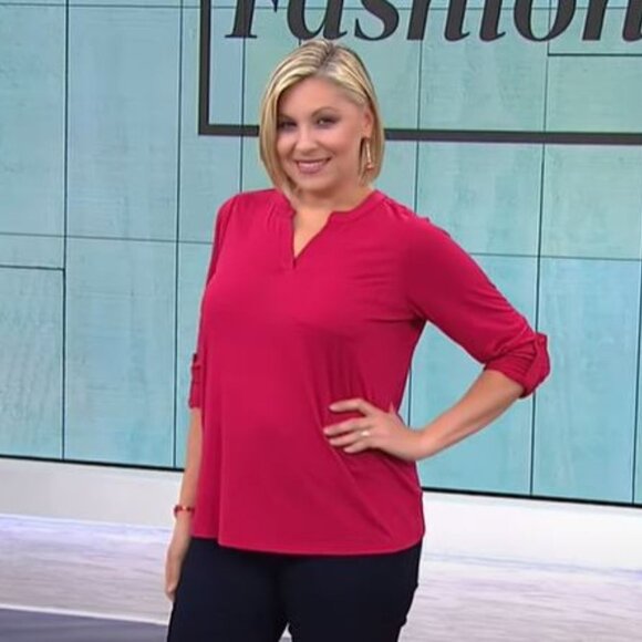 🎁 Diane Gilman DG2 Long SLV Pocket Tee 645-044 - Picture 2 of 3